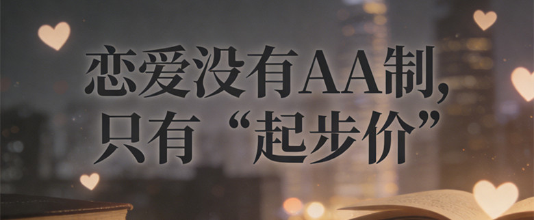 恋爱没有AA制，只有“起步价”