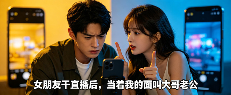 女朋友干直播后，当着我的面叫大哥老公