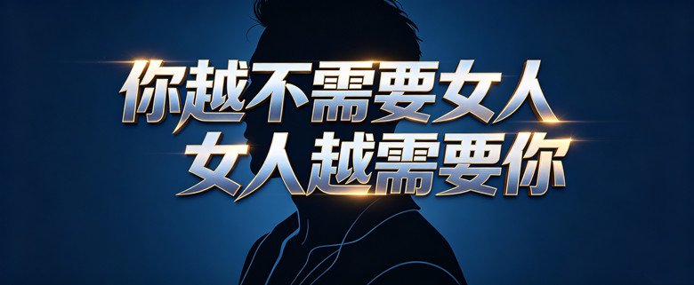 你越不需要女人，女人越需要你